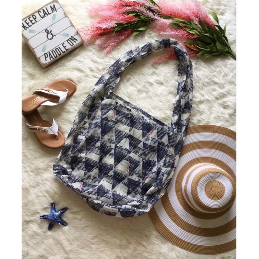 Free People Adriatic Sea Tote Bag Boho Coastal Western - Picture 9 of 13